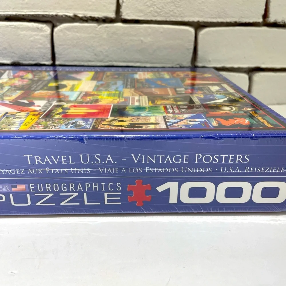 Eurographics 1000 Piece Puzzle | Travel USA Vintage Posters| 19 1/4 “ x 26 5/8”
